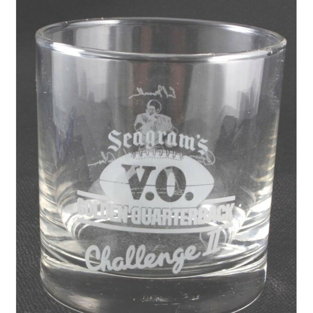 Seagram's V.O. Canadian Whiskey Authentic Golden Quarterback Challenge II Glass